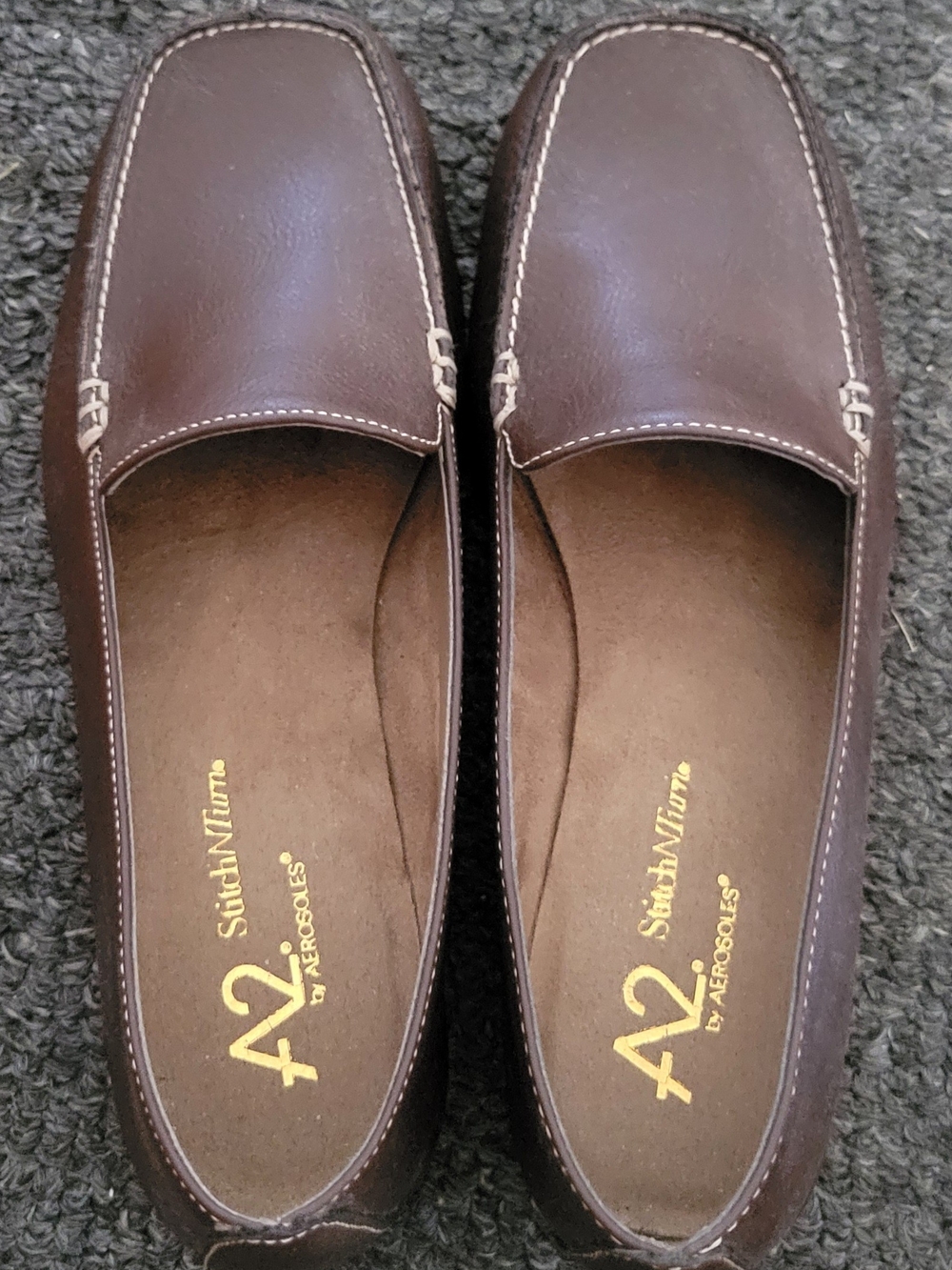 Aerosoles Brown Slip-On Loafers-New w/o Box